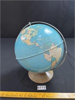 Vintage Ohio Art Metal World Globe