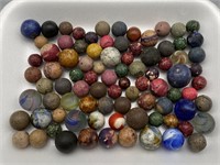 NICE LOT OF ANTIQUE MARBLES