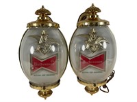 Vintage 1960s Budweiser Beer Wall Sconces