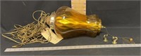 Amber Glass Hanging Light