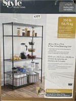 STYLE SELECTIONS SHELVING UNIT