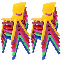 12 Pack Kids Plastic Chairs Stack School Seats Cha