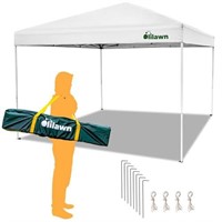 OLILAWN 10x10ft Pop Up Canopy Tent, Outdoor Easy U