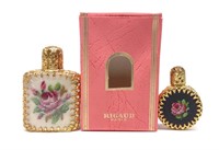 (2) Vintage Rigaud Petite Point Perfume Bottles