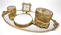 Globe 24K Gold Plated Vanity Set