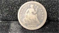 1844 Seated Liberty Silver Half Dime