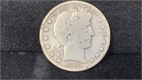 1910-S Silver Barber Half Dollar