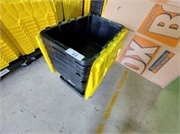 9 Stackable Crates & Trolley