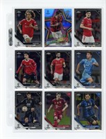 (9) x SOCCER SPORTS CARDS