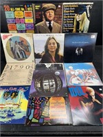 LOT OF 13 ROCK RECORD ALBUMS & OTHERS