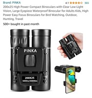 200x25 High Power Compact Binoculars