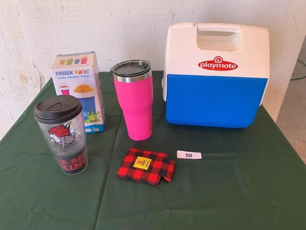 Igloo Playmate Cooler, Travel Cups, Slushie Maker