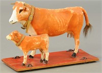 COW WITH CALF PULL TOY