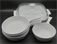 (X) Corningware Baking Dishes 6.5 "pan , 1 pint ,