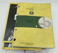(X) John Deere Operator's  Manual  Books