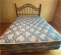 Queen Size Bed w/ Metal Head Board