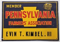 "Pennsylvania Farmers Association" Sign