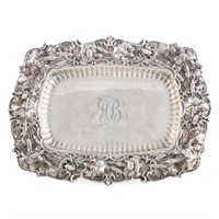 Whiting Art Nouveau style sterling serving dish