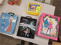 Assorted Barbie and Other Doll Cases