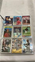 Ozzie Smith cards 12 sheets