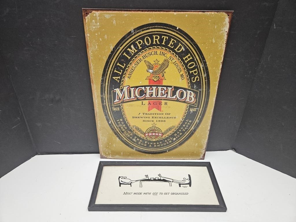 Micholb Beer Sign & Organizer Sign