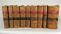 Antique leather bound Law Journal Books