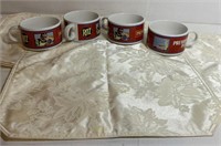 Soup cups and place mats