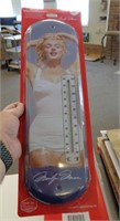 5" X 17" METAL THERMOMETER - MARILYN MONROE