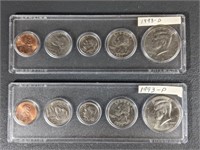 1993 State Quarter Sets, D & P Mints