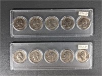 1990 State Quarter Sets, D & P Mints