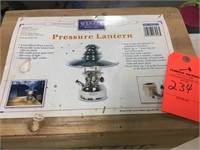 nickel plated pressure lantern NEW IN BOX