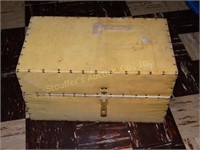 Vintage Trunk (shows wear) w/clothing  13"d x