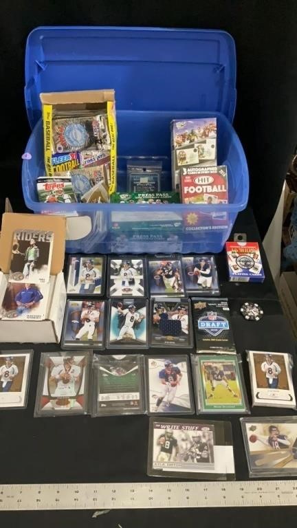 Trading cards, various football, Riders
