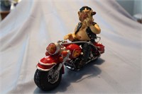 Biker Figurine - Sitting on Motor Cycle