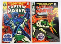 (2) CAPTAIN MARVEL #2 & #5 MARVEL 1968