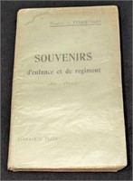Souvenirs D'enfance Et De Regiments Softcover Boo