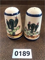 Salt & Pepper cactus as pictured hand painted