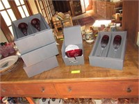 Waterford Ruby Cased Crystal in Boxes - 9 Items