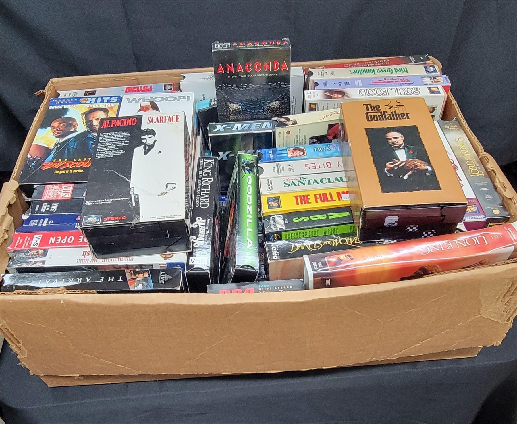 Box full of VCR Tapes