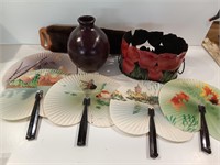 Lot of Oriental Fans and Other Great Items