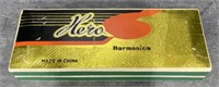 (L) Vintage Hero Harmonica: 6 1/2 Inches