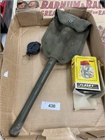 MILITARY SHOVEL - COMPASS- LIGHT