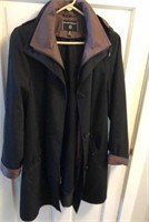 Lined Raincoat Black Medium Petite Portrait