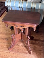 EASTLAKE style PARLOR TABLE VICTORIAN CARVED WOOD