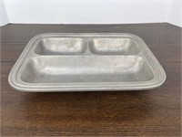 Pewter Divided Serving Tray