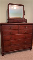 Chest with mirror