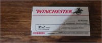 50 Rds Winchester 357 Mag Ammo