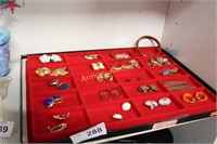 COSTUME JEWELRY EARRINGS - DISPLAY NOT INCLUDED