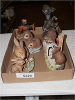Vintage Homco, Cyrus Noble Moose Decanter & other