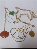 Lot of Goldtone Necklaces and Bracelet